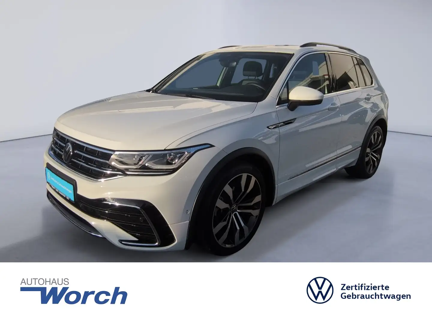 Volkswagen Tiguan 2.0 TDI DSG 4M R Line AHK+PANO+STHZ Weiß - 1