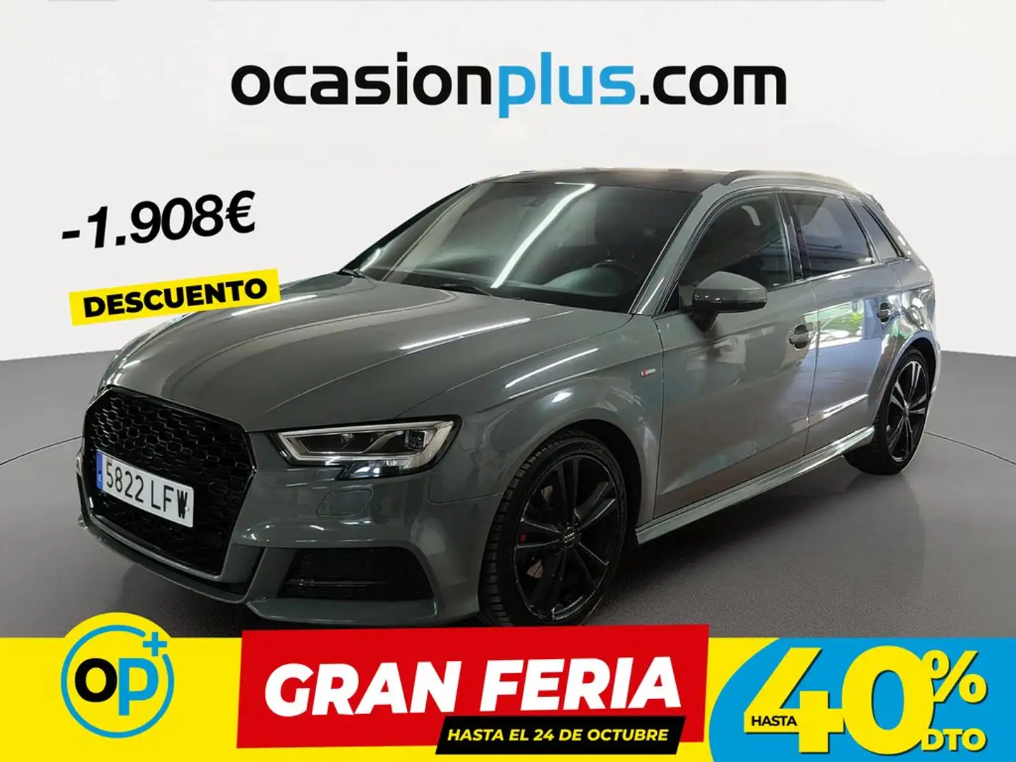 Audi A3 Sportback 35 TFSI S line S tronic 110kW Gris - 1