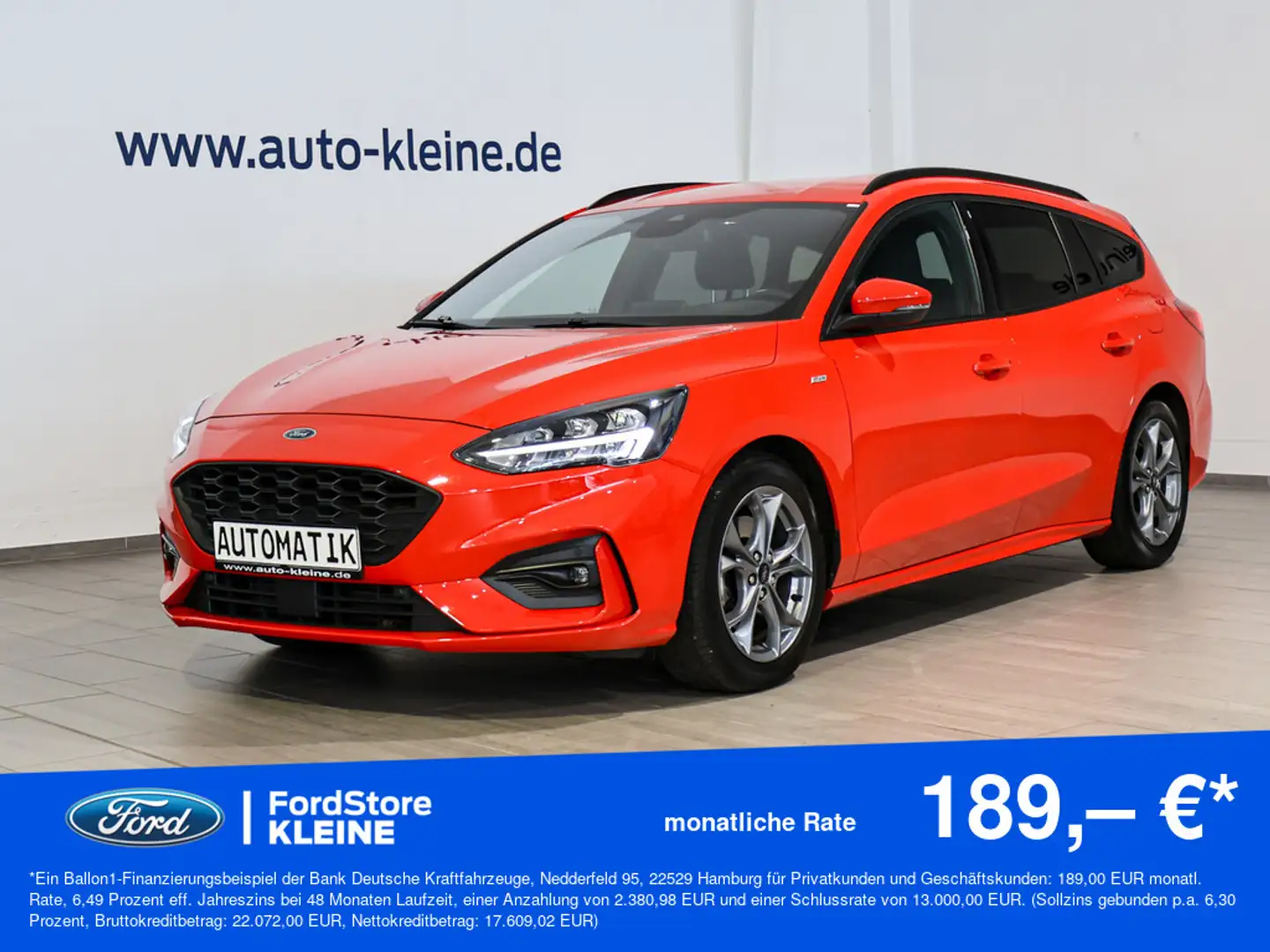 Ford Focus ST-Line 1.5l EcoBoost Automatik +AHK+LE Rojo - 1