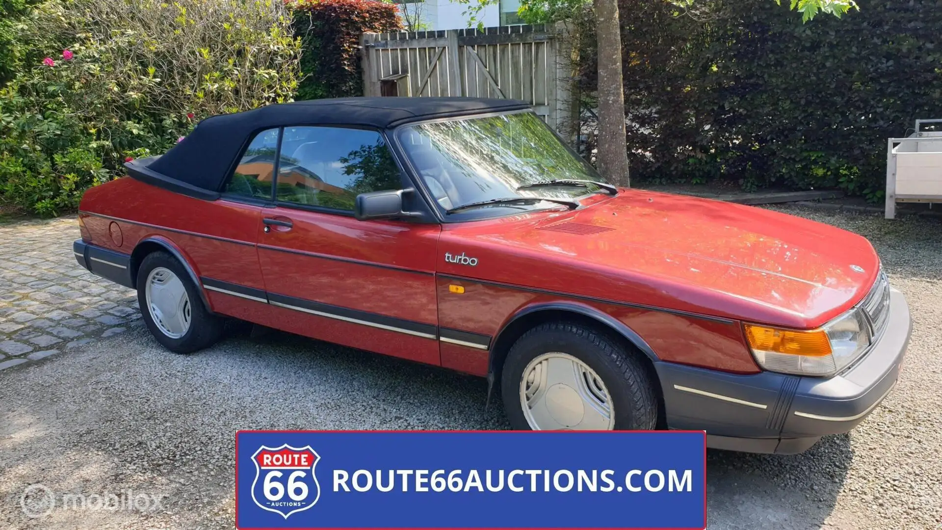 Saab 900 Turbo Cabriolet - 1987 | Route 66 Auctions Rouge - 1
