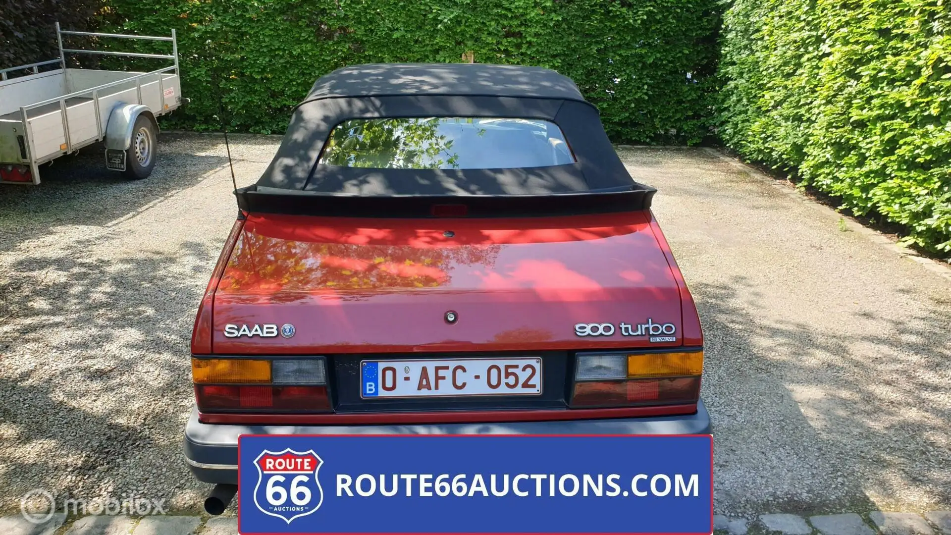 Saab 900 Turbo Cabriolet - 1987 | Route 66 Auctions Rouge - 2