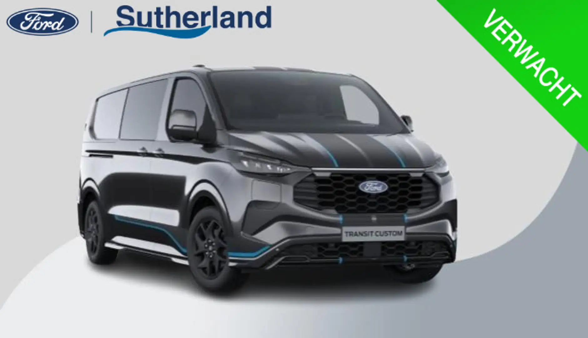 Ford Transit Custom 320 2.5 PHEV L2H1 Sport DC 233pk | | Dubbele Cabin Grijs - 1