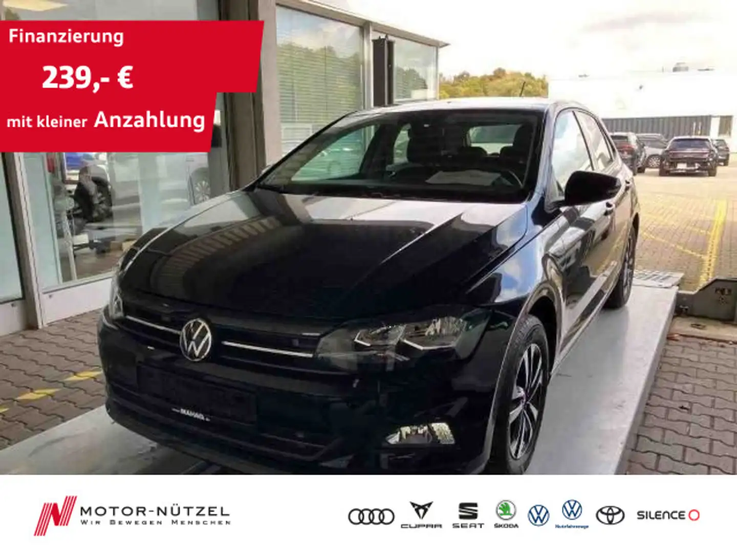 Volkswagen Polo 1.0 TSI DSG COMFORTLINE 5JG+ACC+NAV+APP+SHZ Schwarz - 1