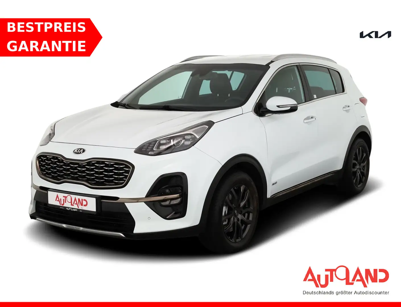 Kia Sportage 2.0 CRDI GT-Line 4WD Panorama AHK 360° Weiß - 1