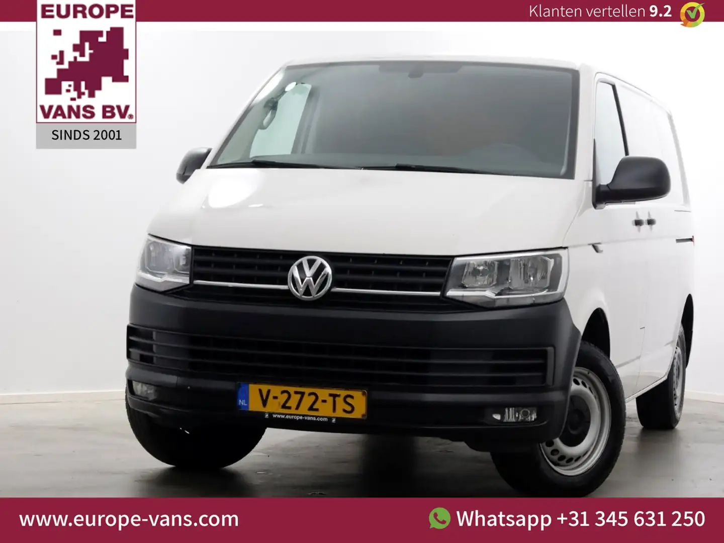 Volkswagen T6 Transporter 2.0 TDI 150pk E6 DSG-Automaat L1H1 Airco/Achterkle Wit - 1