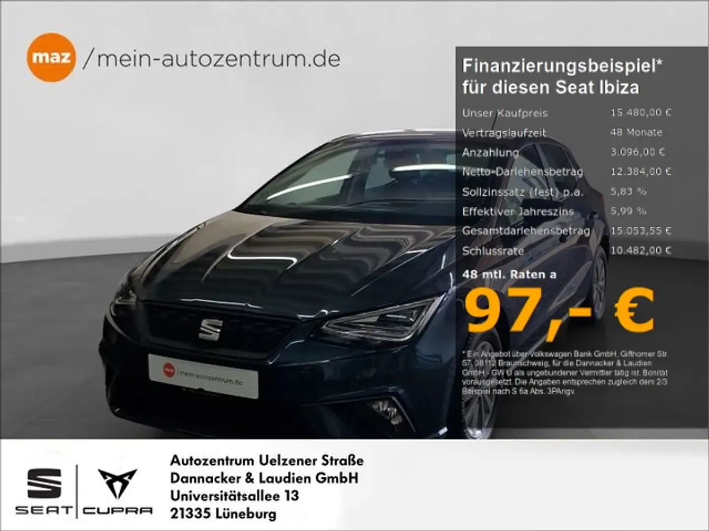 SEAT Ibiza 1.0 TSI Style Alu LED Full Link Sitzheizun Grau - 1