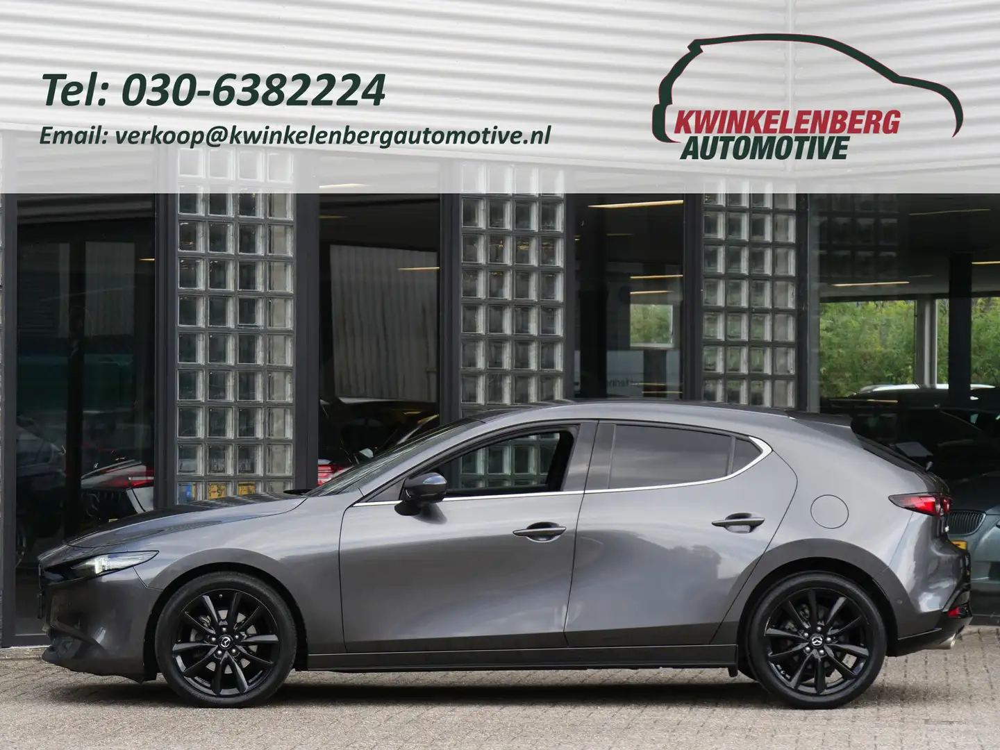 Mazda 3 2.0 180PK LUXURY/ BOSE/ LEER/ HEAD-UP/ KEYLESS Grijs - 1