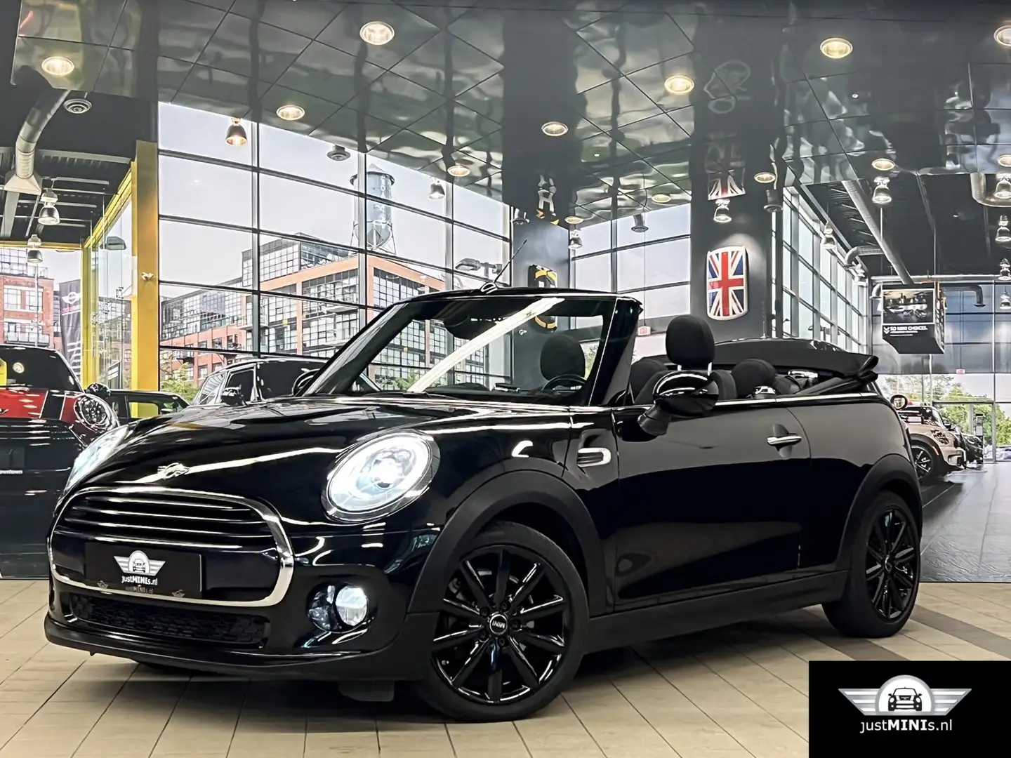 MINI Cooper Cabrio AUT 136 pk 1 EIG NAVI LEDER LED UNION JACK - 1