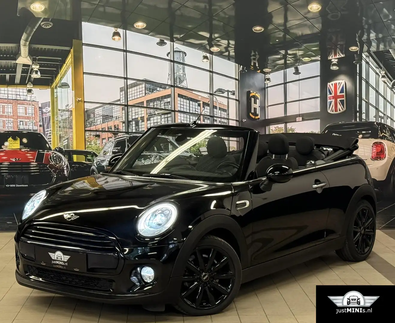 MINI Cooper Cabrio AUT 136 pk 1 EIG NAVI H-LEDER UNION JACK MINI COOP - 1