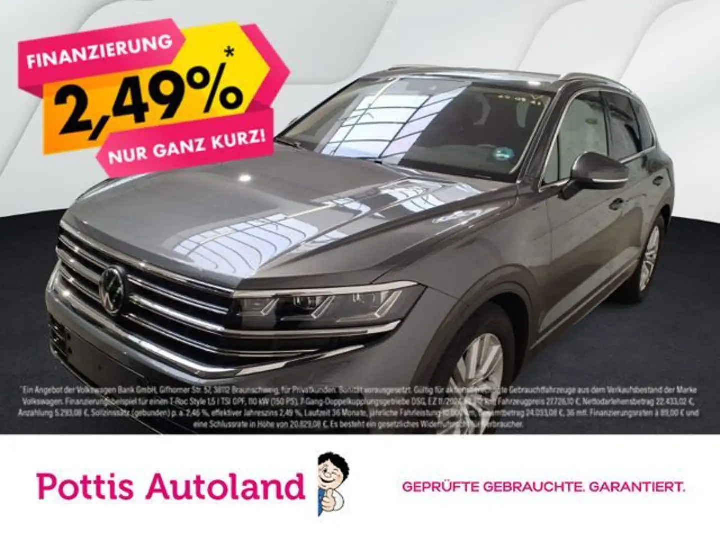 Volkswagen Touareg 3.0 TDI V6 Tiptronic 4M ELEGANCE AHK LUF Grau - 1