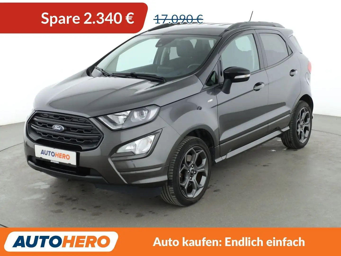 Ford EcoSport 1.0 EcoBoost ST-Line*PDC*SHZ*KLIMA*TEMPO* Grau - 1
