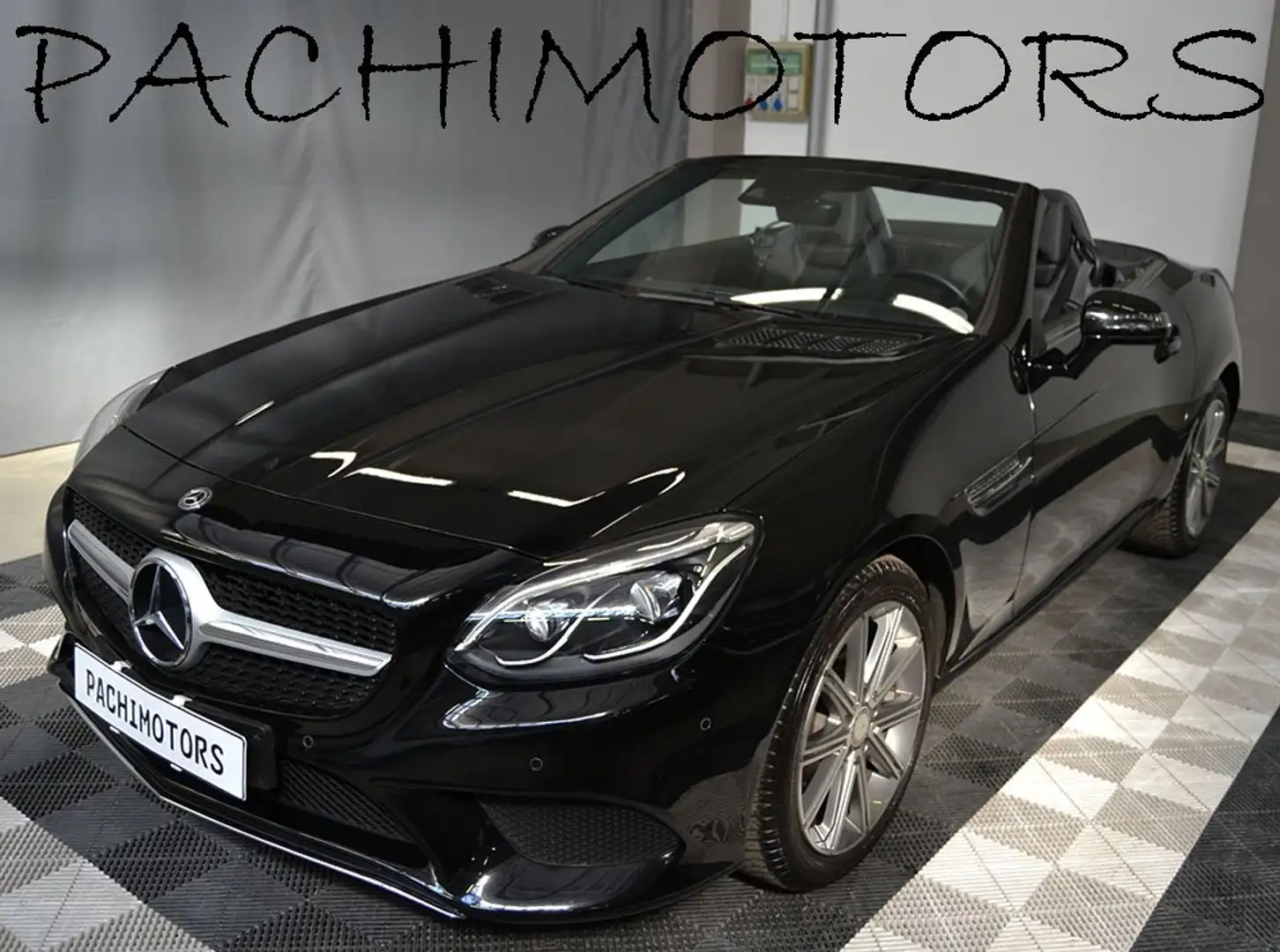 Mercedes-Benz SLC 180 Sport Automatica-Tetto Panoramico-Pelle-Service MB Nero - 1
