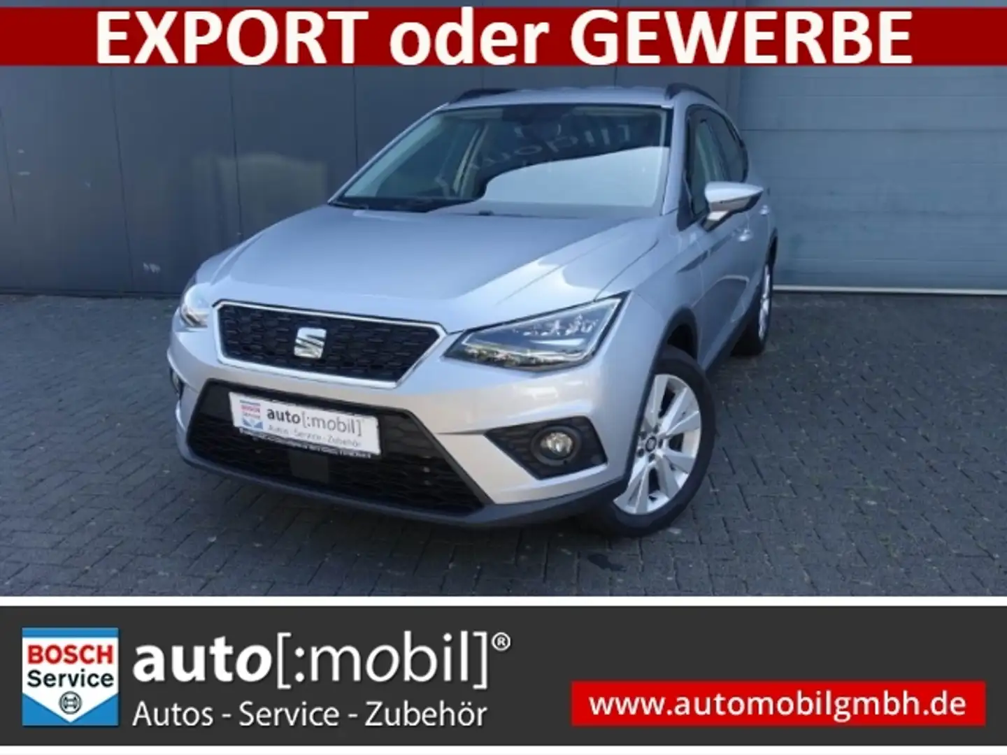 SEAT Arona 1.0 TSI DSG Style NAVI+RFK+PDC+SHZG Srebrny - 1