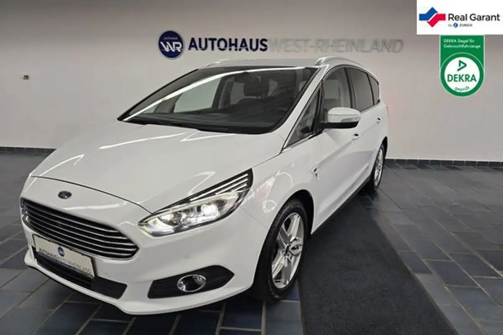 Ford S-Max Titanium 7SITZER*360°KAM*AHK*LEDER*ACC*LED Blanc - 1