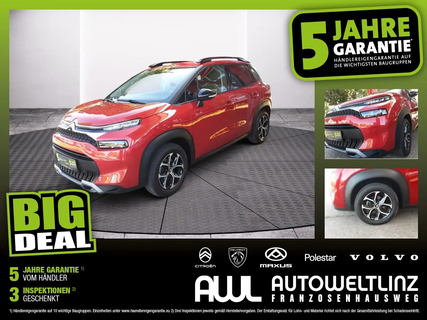 Citroen C3 Aircross PT 110 PLUS Rot - 1