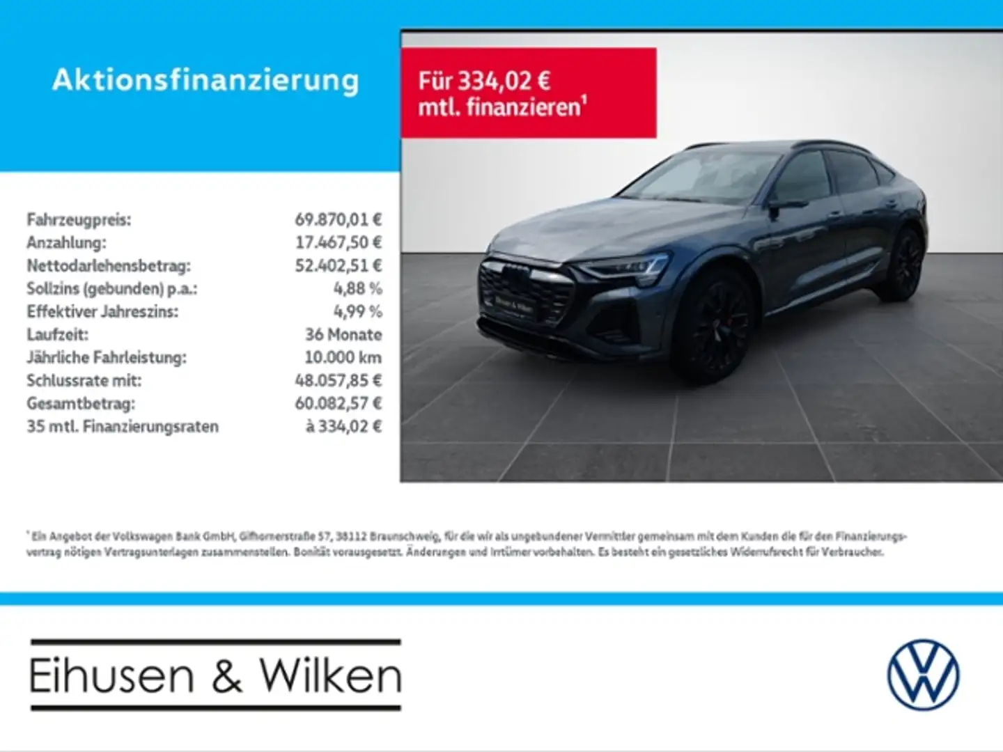 Audi Q8 +SPORTBACK+e-tron+EDITION+S-LINE+HU+ Gris - 1