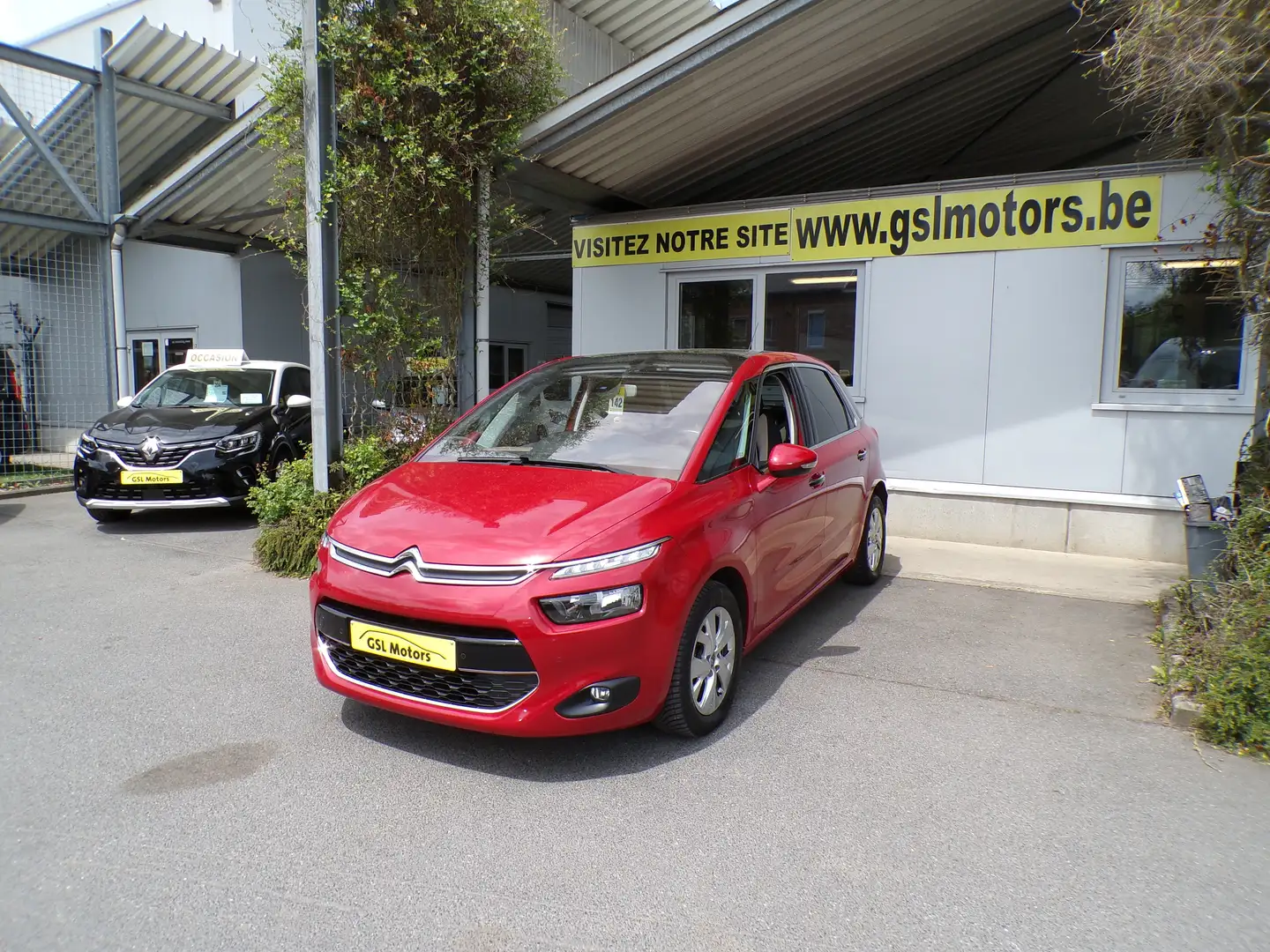 Citroen C4 Picasso 1.6 BlueHDi 116cv bordeaux09/15 Airco GPS Capteurs Rouge - 1