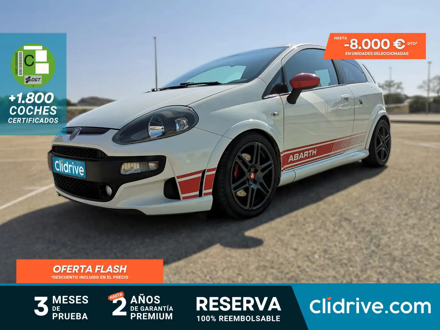 Abarth Punto EVO 1.4 16v Multiair 165cv Blanc - 1