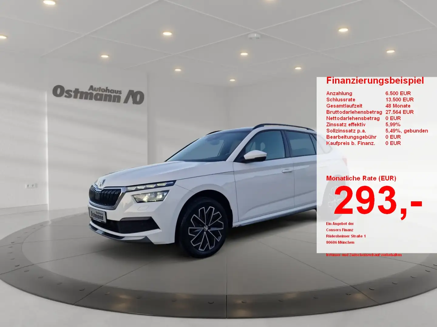 Skoda Kamiq 1.5 TSI Style AHK FLA PDC PANO KAM LED Blanc - 1