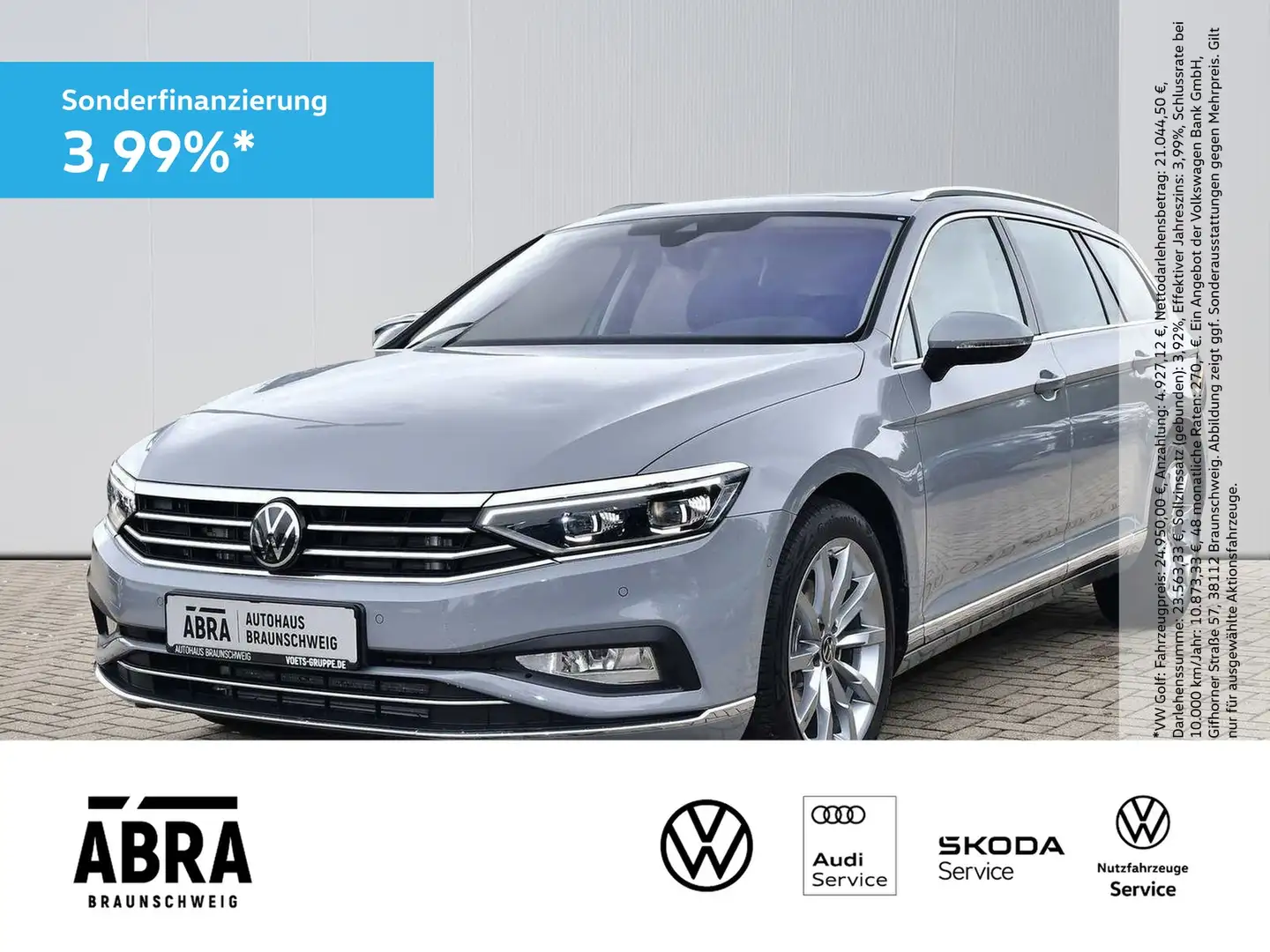 Volkswagen Passat Variant 2.0 TDI Elegance DSG PANO+AHK+LED Grigio - 1