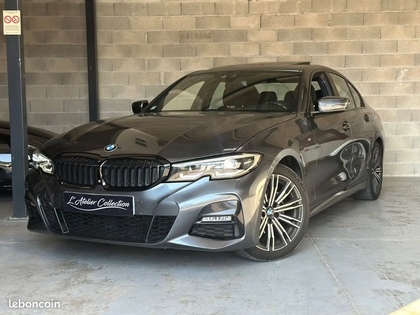BMW 320 Berline 320d Finition M Sport TOIT OUVRANT CAMERA 360 AFFICHAGE TETE HAUTE GARANTIE 12 MOIS Grijs - 1
