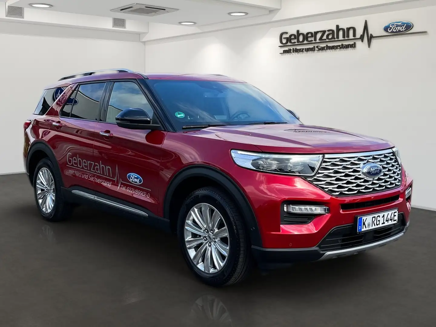 Ford Explorer 3.0 EcoBoost Plug-in-Hybrid Platinum /Panorama/ Rot - 2