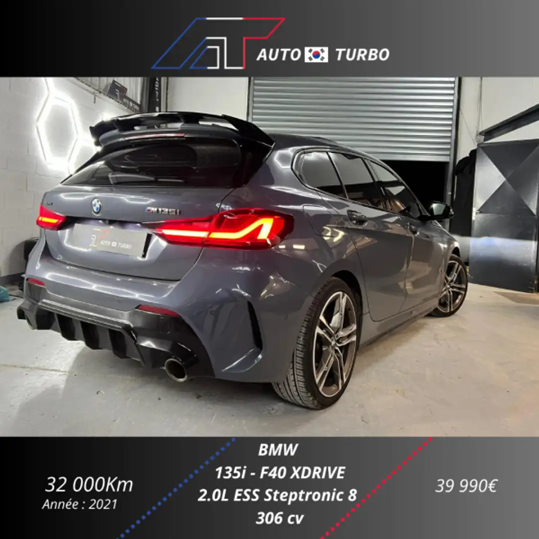 BMW 135 (F40) 135I M XDRIVE 306CH Gris - 2