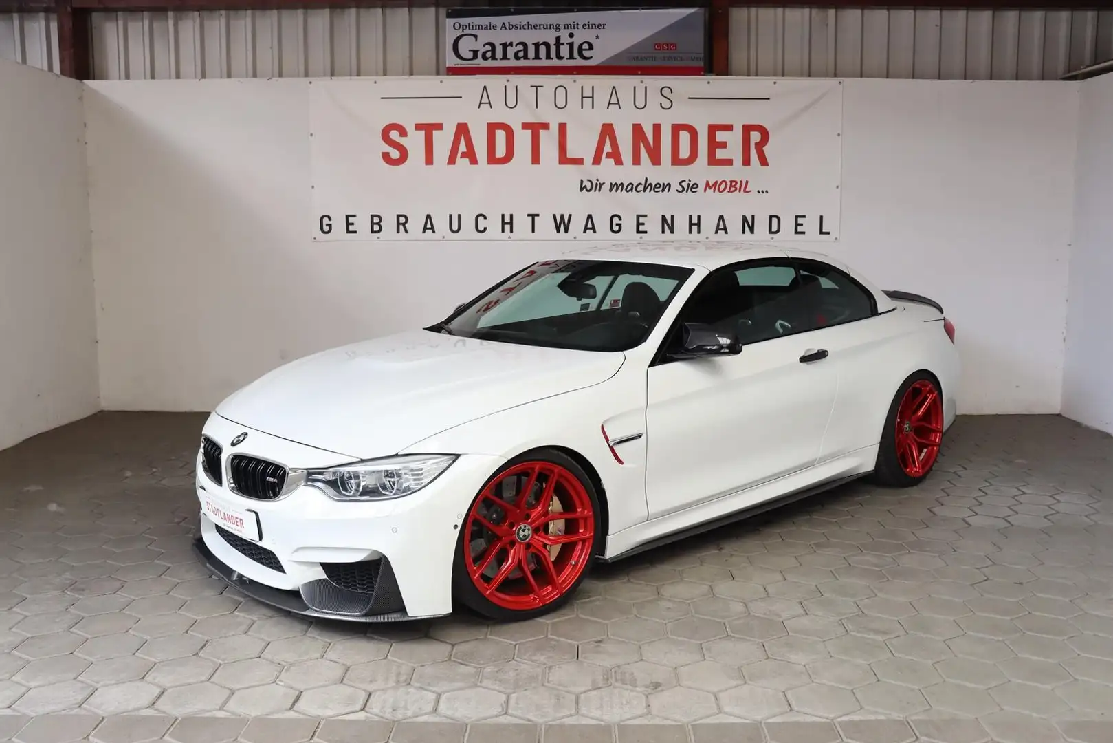BMW M4 Cabriolet CERAMIC*HARMANKARDON*H&R Weiß - 2