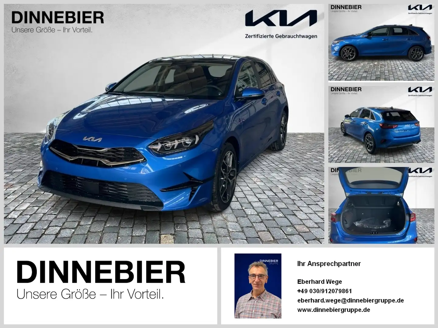 Kia Ceed / cee'd CEED Platinum 1.5T Glasdach+LED+Kamera+Navi Bleu - 1