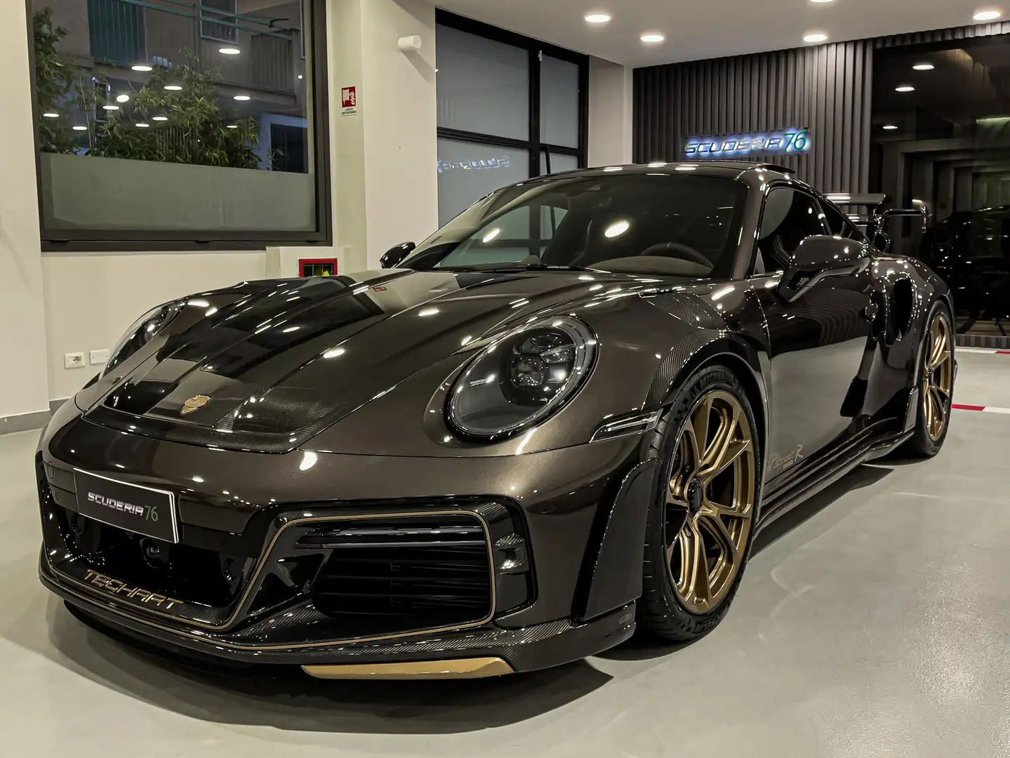 Porsche 911 Coupe 3.7 Turbo S auto Marrone - 1