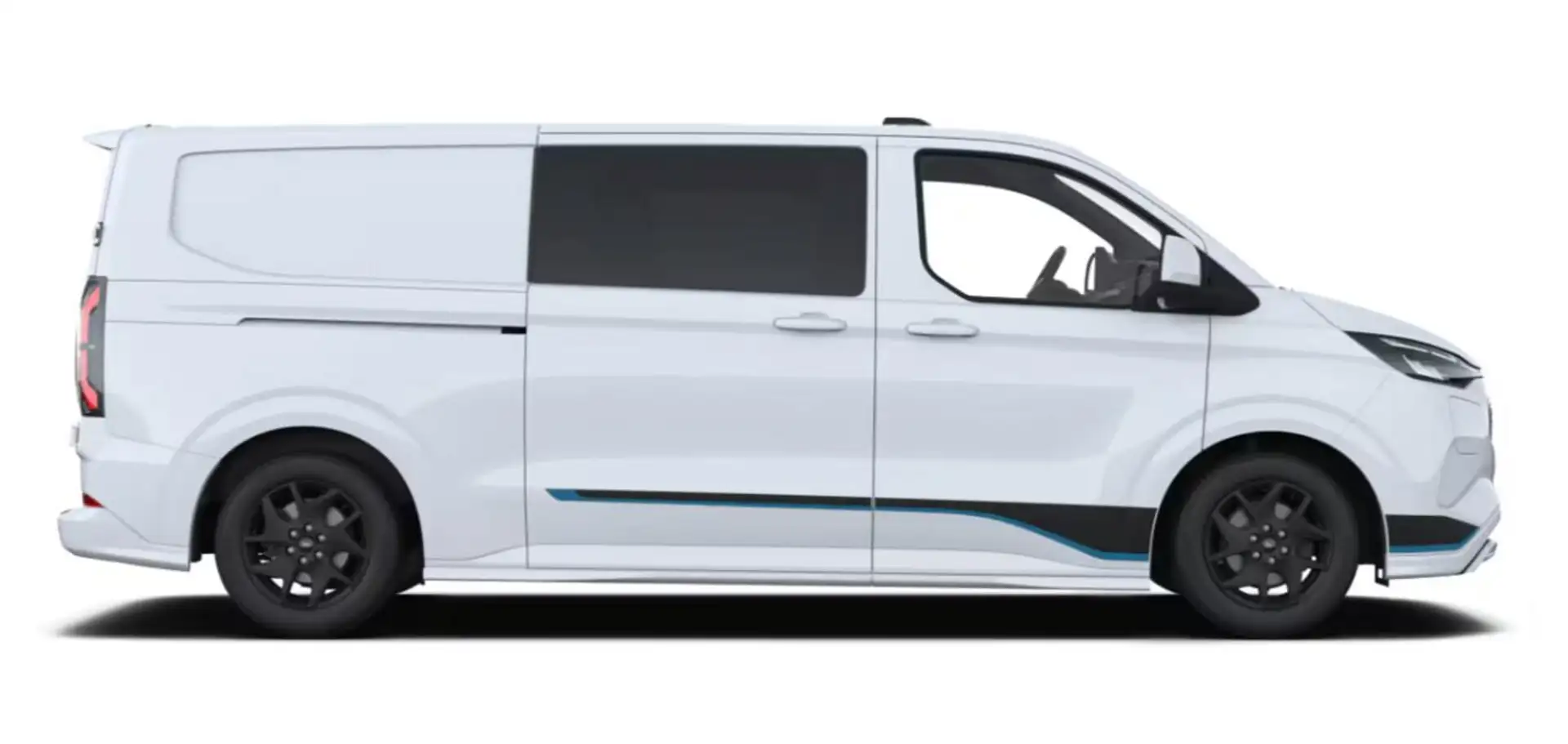 Ford E-Transit Custom Sport DCiV 71kWh L2 AHK ProPow 160 kW (2... Weiß - 2
