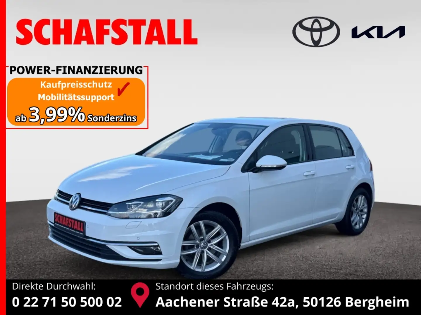 Volkswagen Golf Comfortline wenig KM ACC Tempomat Sitzheizung PDC Blanc - 1