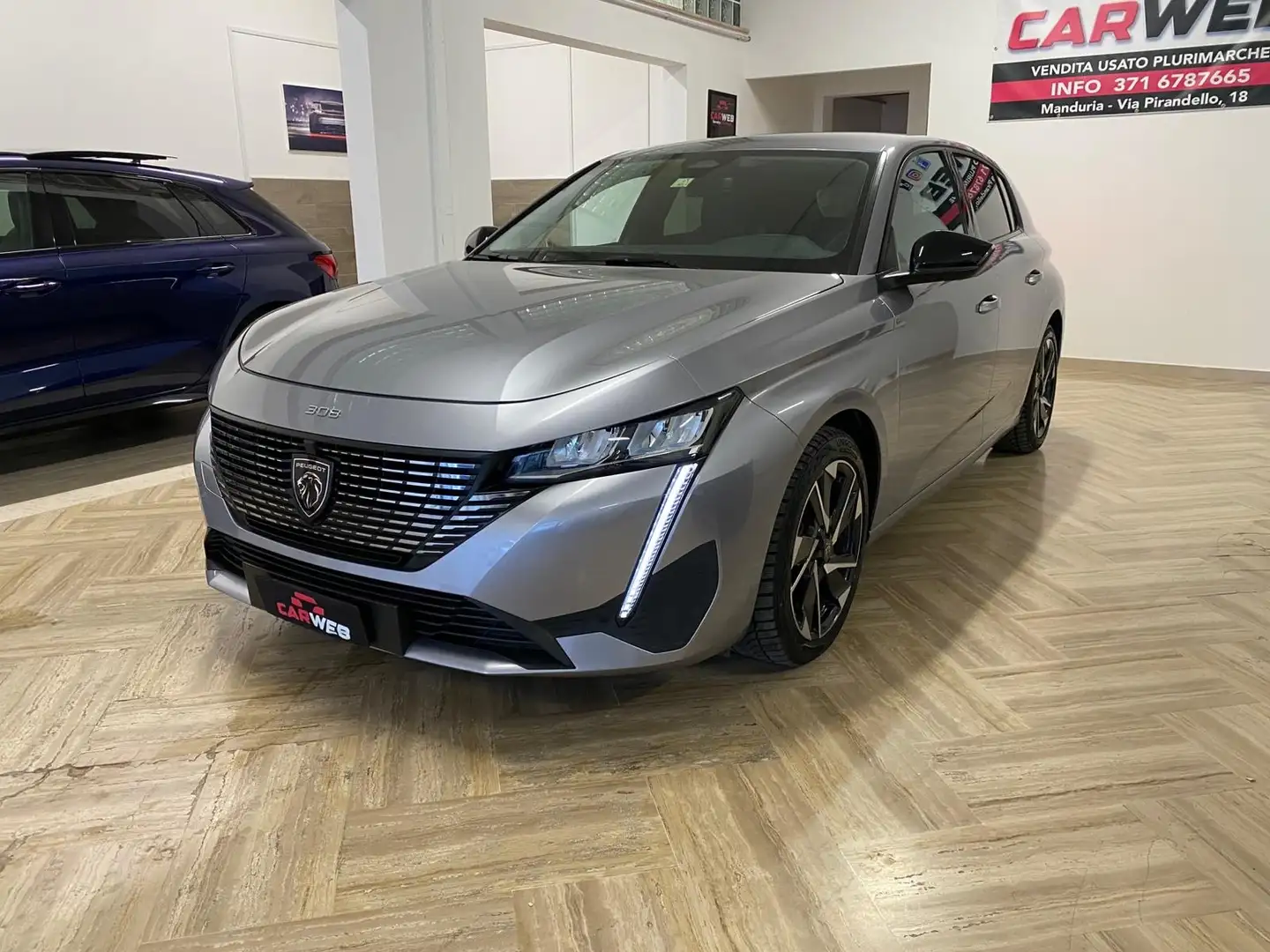 Peugeot 308 308 III 2021 1.5 bluehdi Allure s Gris - 1