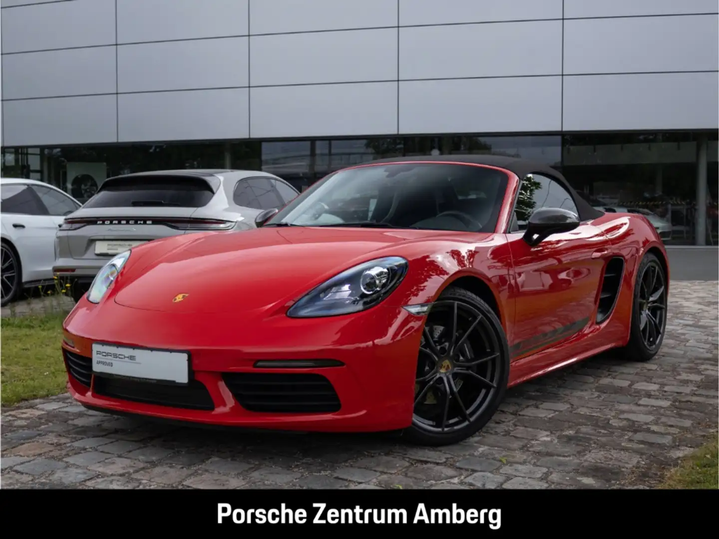 Porsche Boxster 718 T Tempostat Sitzheizung 2-Zonen-Klima Rosso - 1