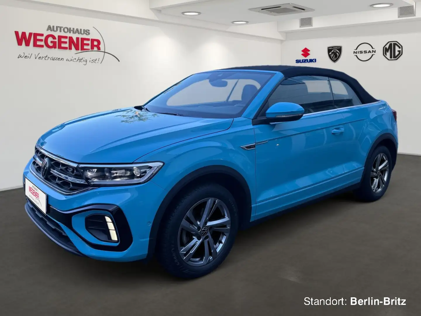 Volkswagen T-Roc T-ROC R-LINE MT Cabrio+Navi+IQ Lights+Carplay+ Blau - 1