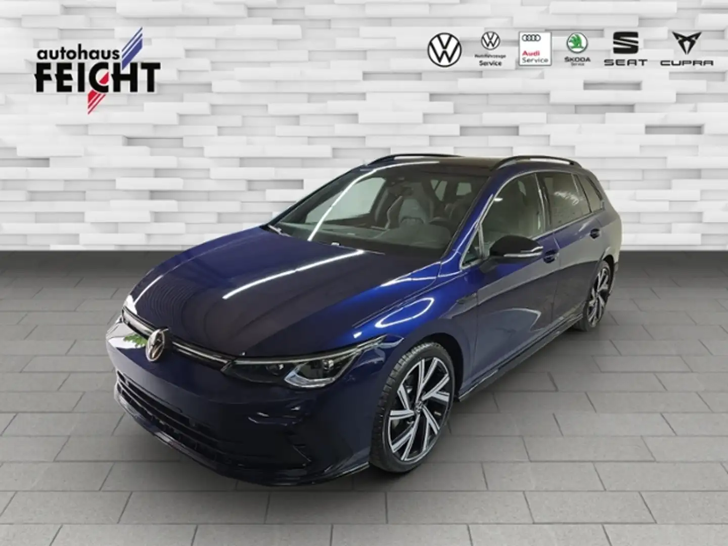Volkswagen Golf Variant VIII 1.5 eTSI R-Line+LED+RFK+AHK+APP-CONNE. Blau - 1