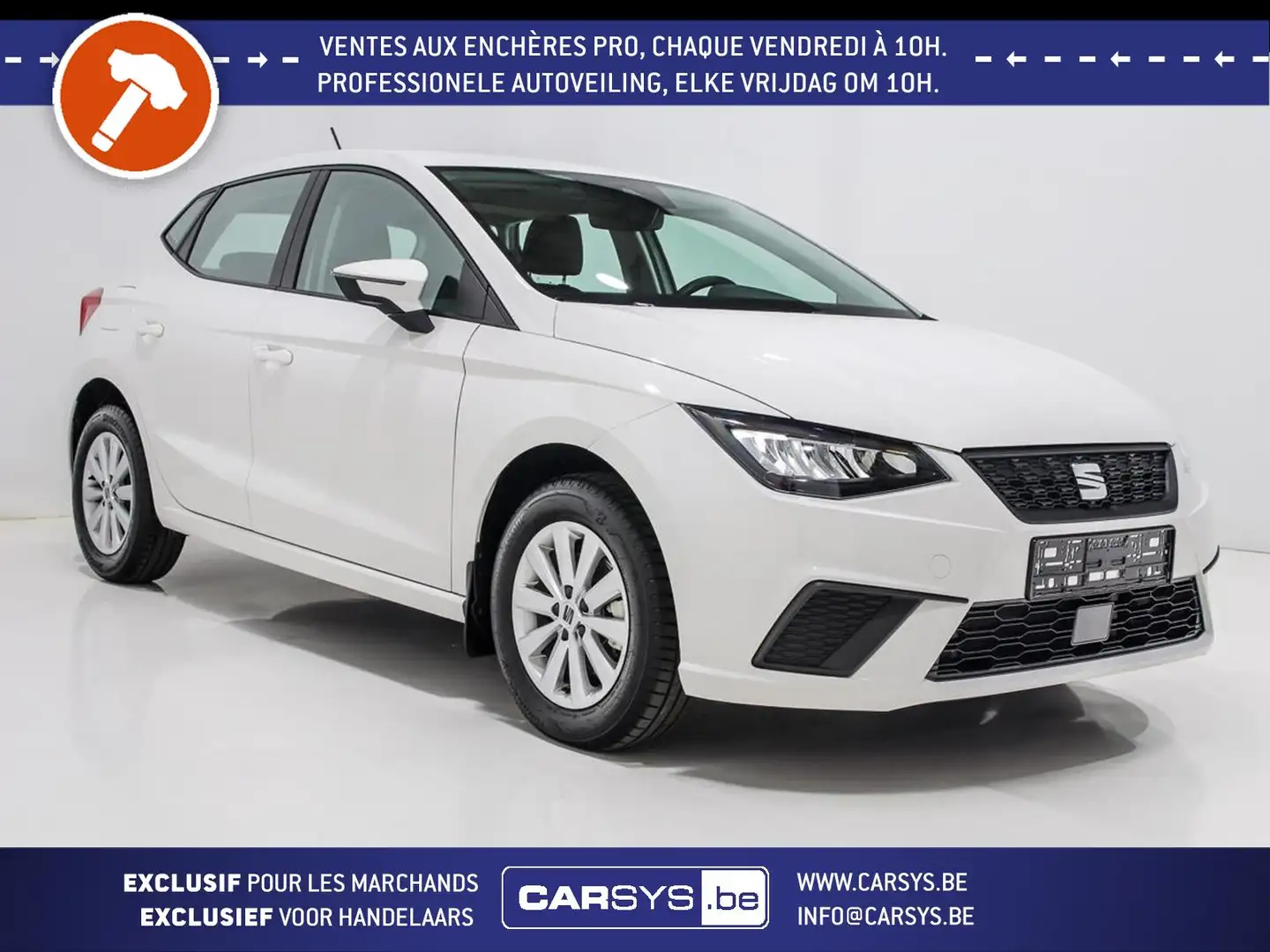 SEAT Ibiza 1.0 TSI 110 DSG STYLE LED REGU RADAR CARPLAY JA15 Blanc - 1