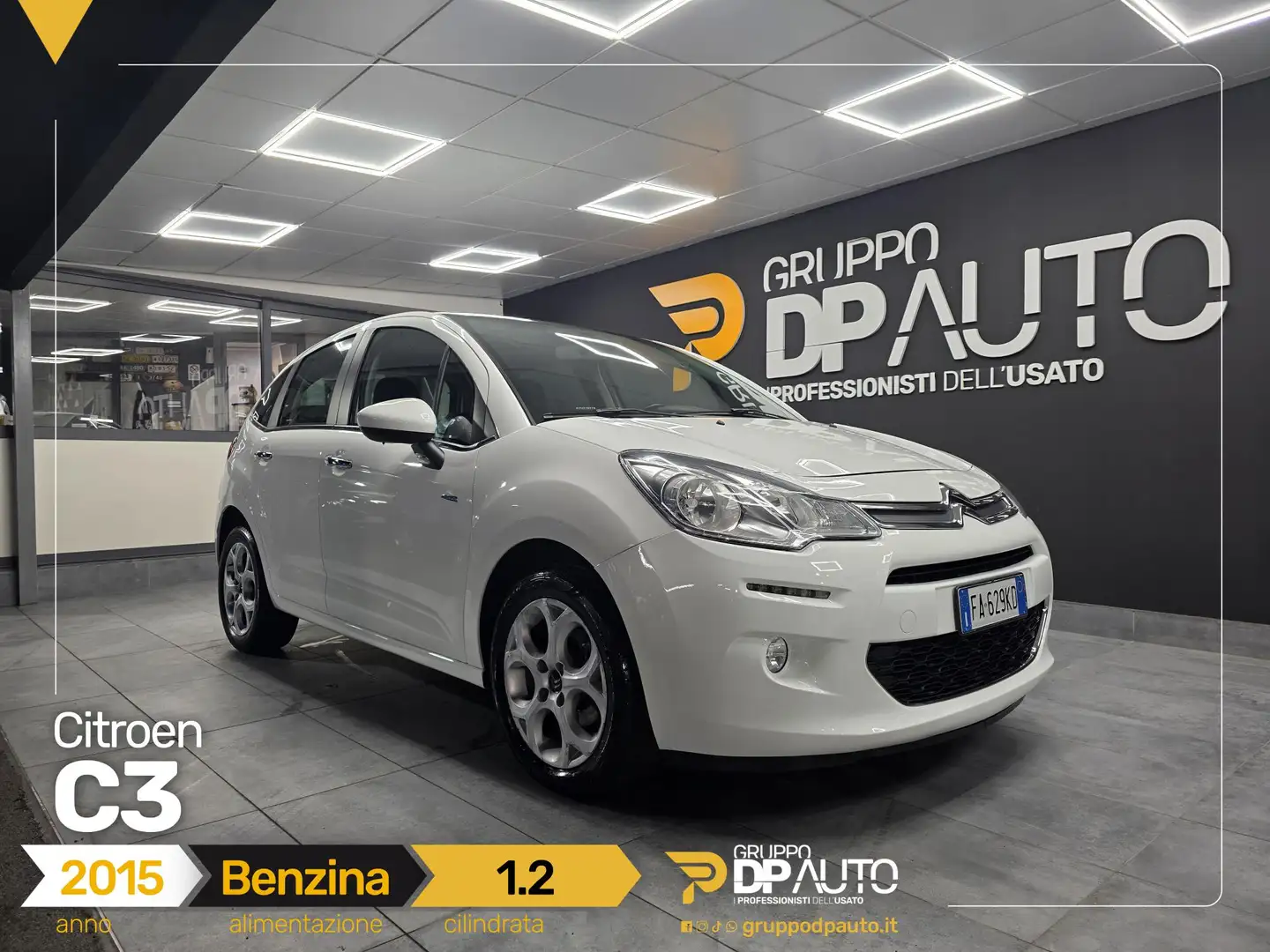 Citroen C3 1.2 puretech Exclusive 82cv E6 Wit - 1