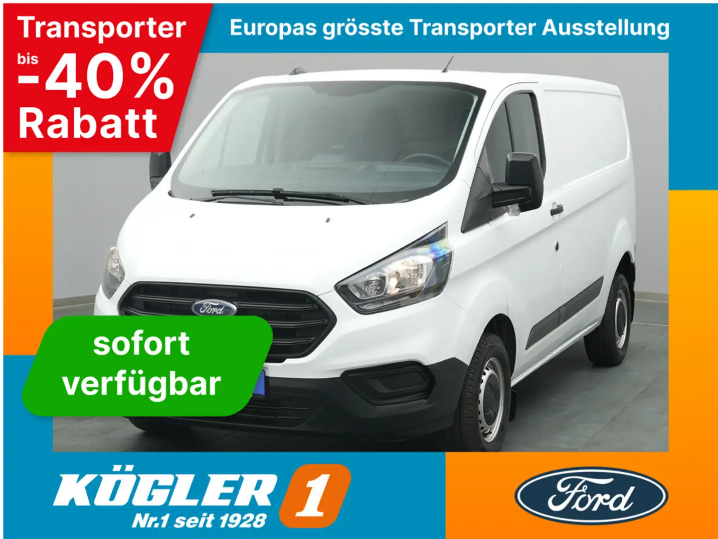 Ford Transit Custom Kasten 105PS/Klima/Sitz-Paket Wit - 1
