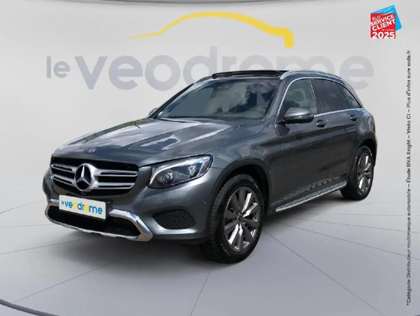 Mercedes-Benz GLC 220 220 d 170ch Fascination 4Matic 9G-Tronic Touvrant Sieges chauf/cuir GPS Camera Gris - 1