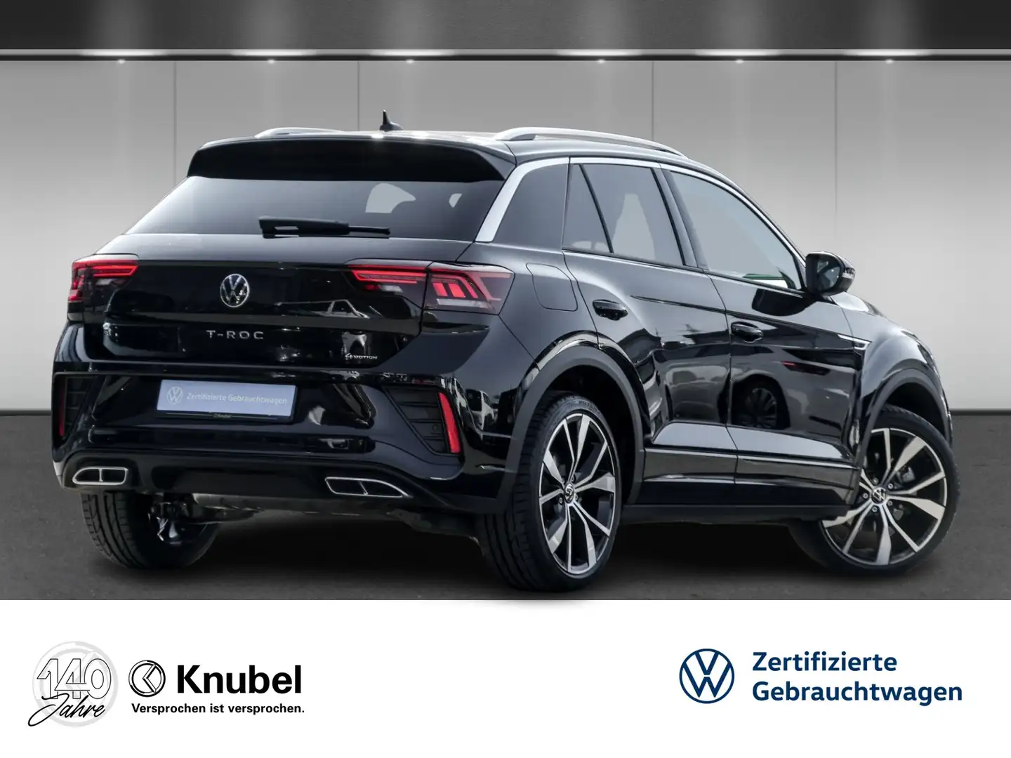 Volkswagen T-Roc R-Line 2.0 TSI DSG 4M LED+ Navi AHK ACC 19" Key... Schwarz - 2