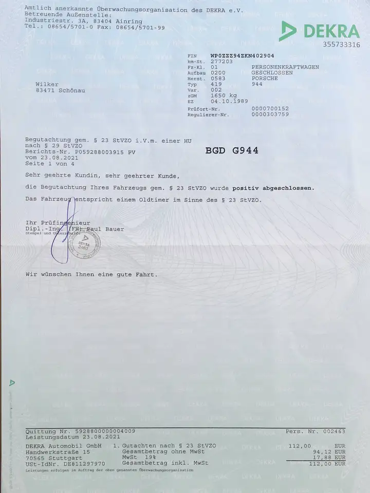 Porsche 944 S 2, foto 3