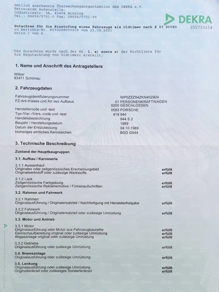 Porsche 944 S 2, foto 4