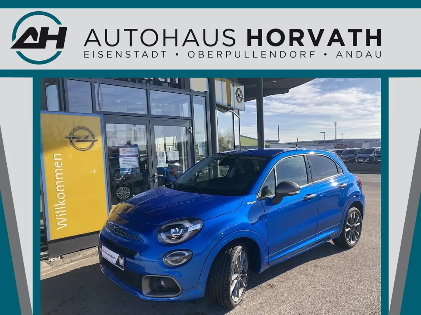 Fiat 500X Hybrid 130 7-Gang-DCT Sport Sport Синий - 1