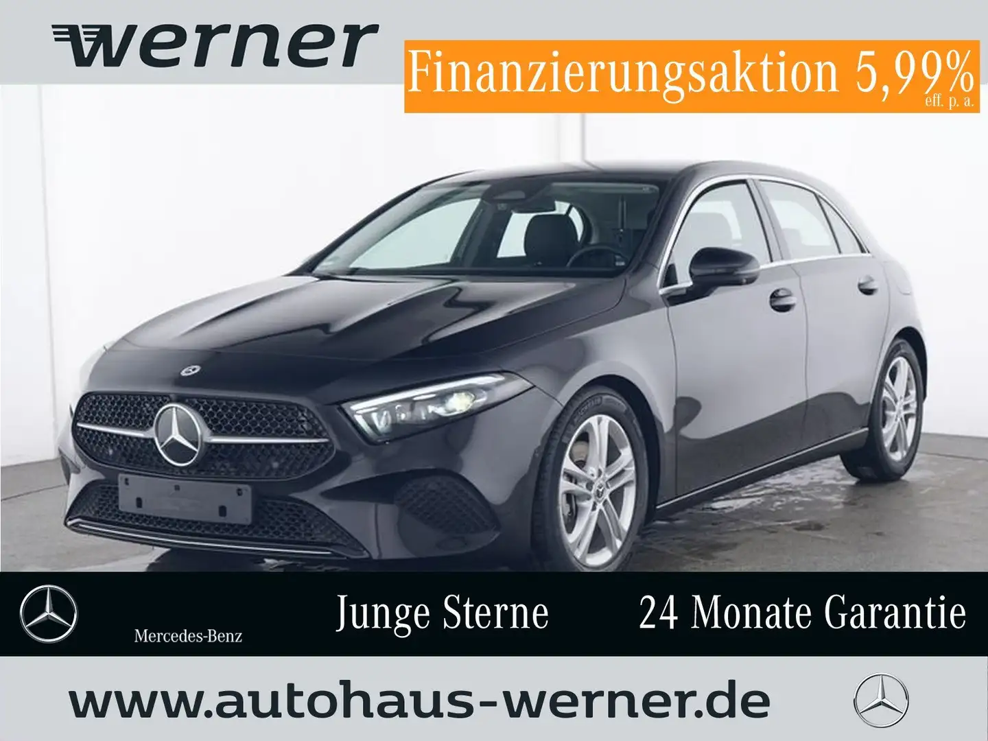 Mercedes-Benz A 200 PROG-ADV FAP MBEAM 360° TOT WINTER VZA VID Schwarz - 1