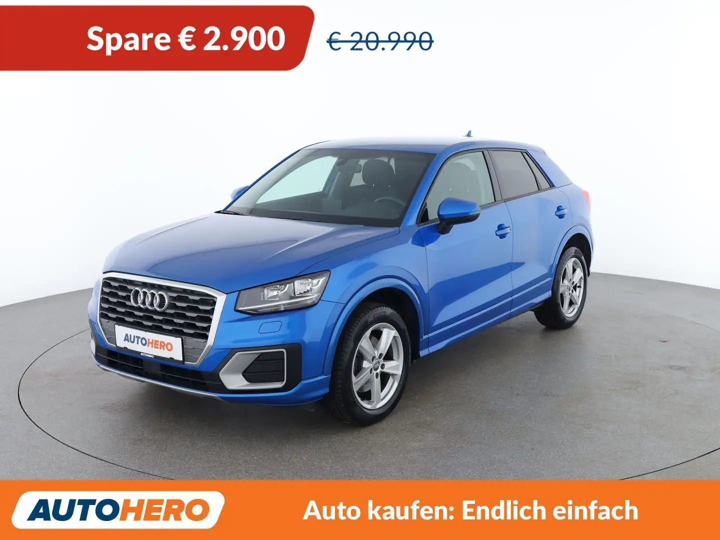 Audi Q2 1.0 TFSI Sport Blau - 1