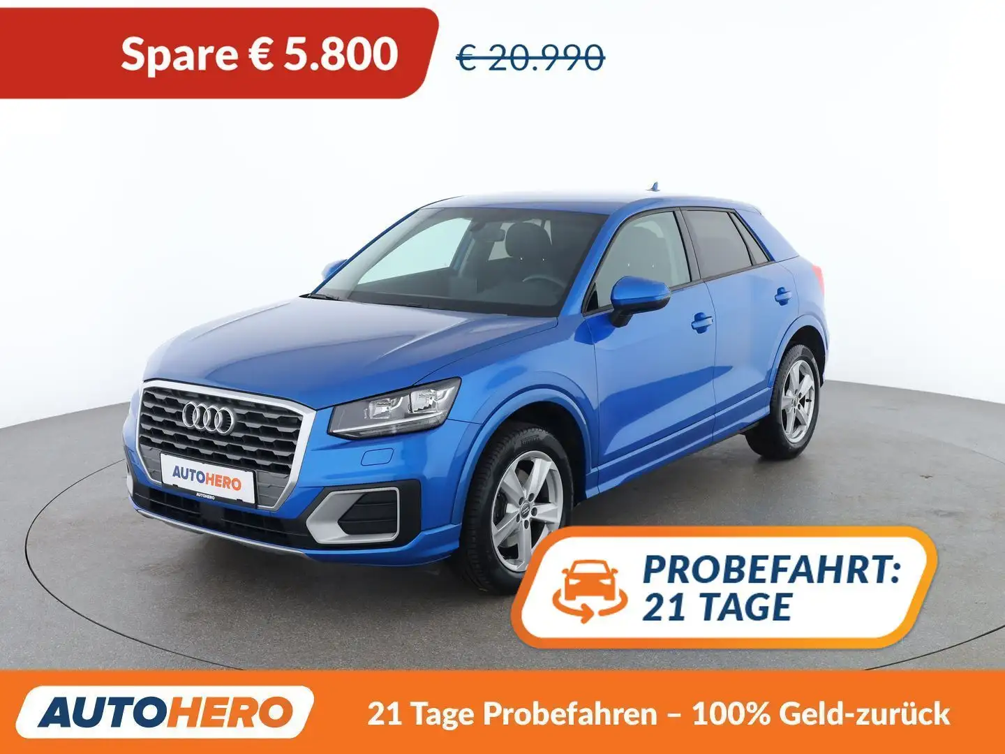 Audi Q2 1.0 TFSI Sport Blau - 1