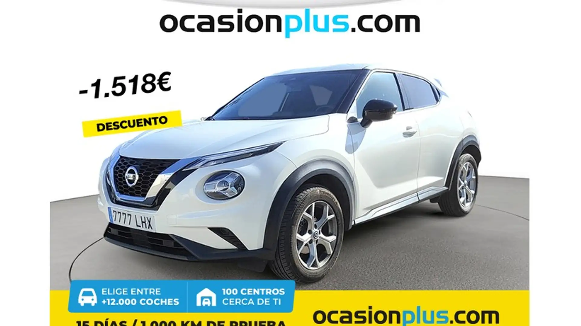 Nissan Juke 1.0 DIG-T Acenta 4x2 DCT 7 117 Blanco - 1