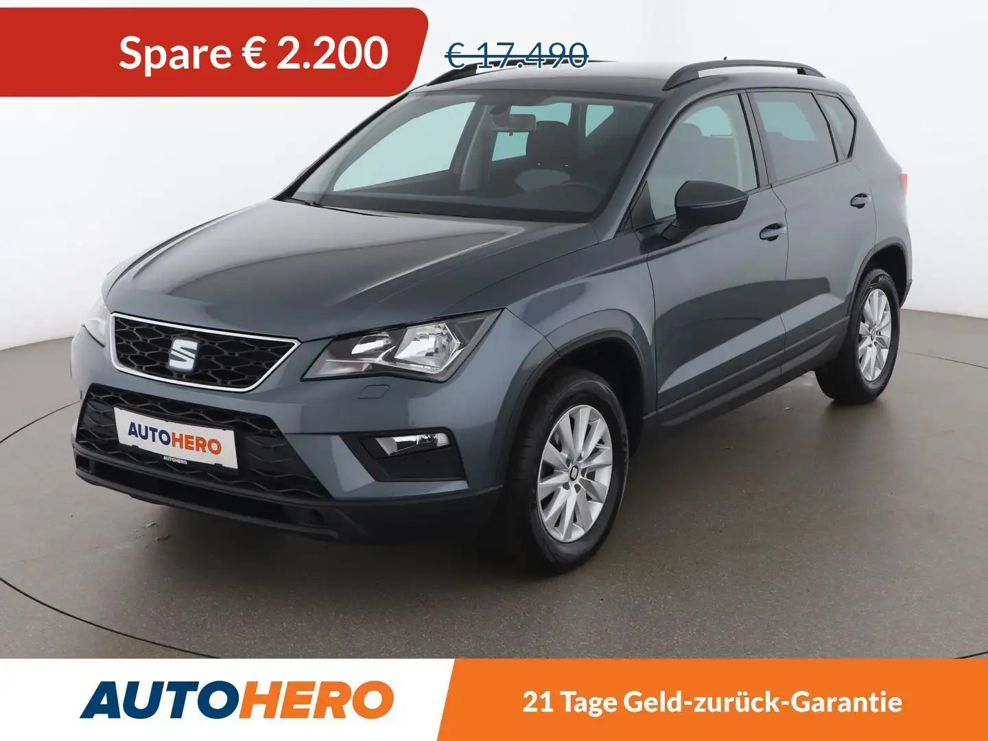 SEAT Ateca 1.0 TSI Reference *TEMPO*SHZ*KLIMAAUT*BT*USB* Gri - 1