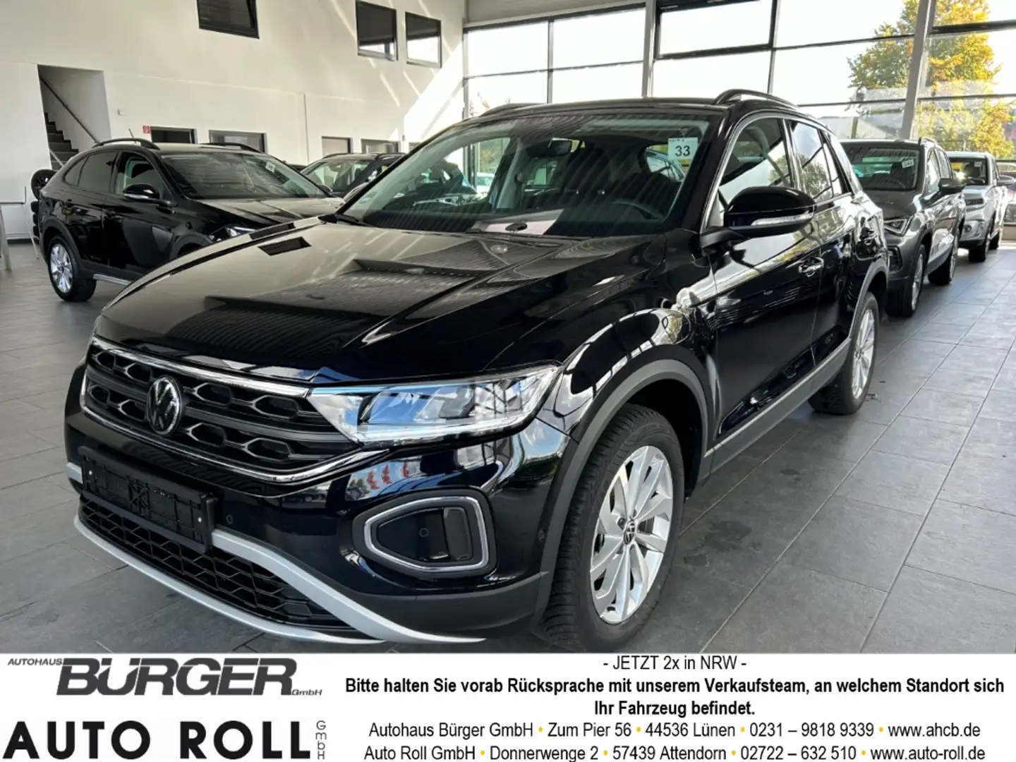 Volkswagen T-Roc Prime 1.5 TSI Navi Keyless LED Kamera ACC Winterpa Schwarz - 1